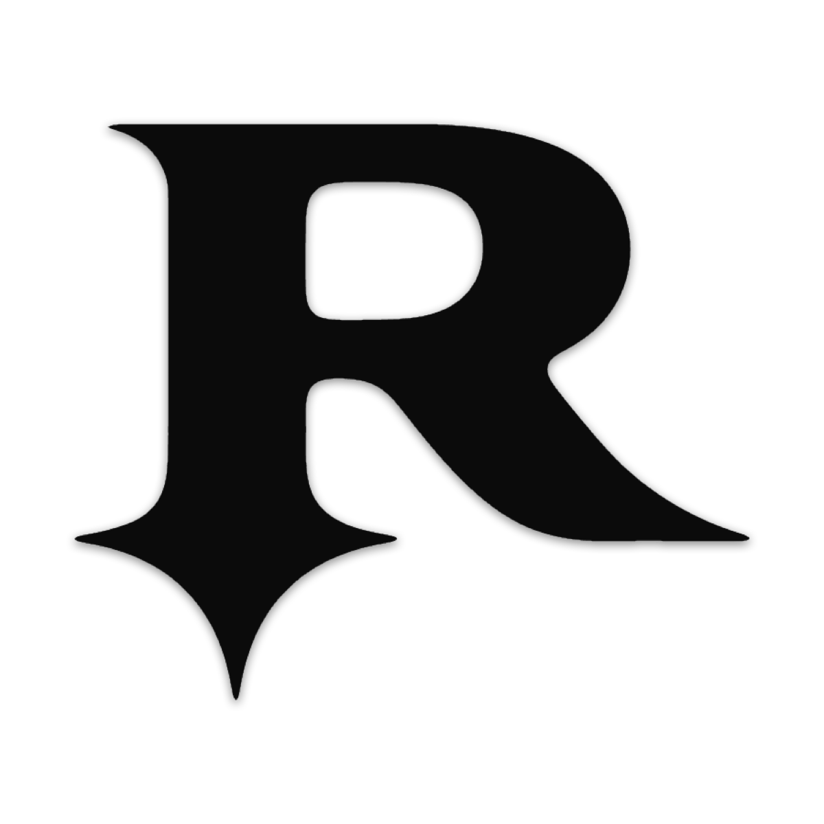"R"itual Die Cut Sticker (Black)